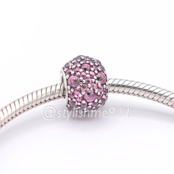 Authentic PANDORA Shimmering Droplets with Pink Zirconia - 791755PCZ - Picture 4 of 11
